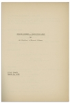 Moe Howard's Personally Owned Script for The Three Stooges 1938 Film ''Mutts to You''